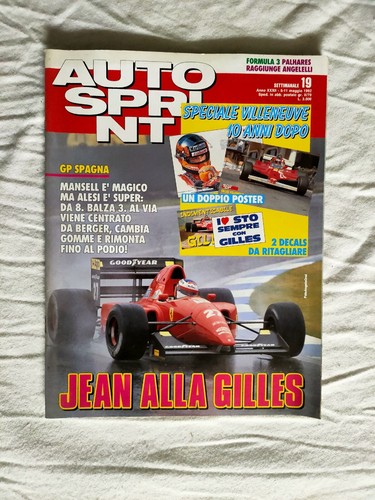 Gilles villeneuve poster - poster, e