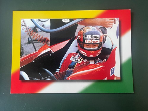 Cartolina gilles villeneuve - gilles,