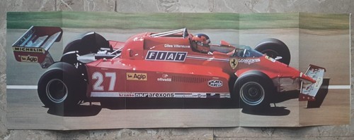 Ferrari villeneuve poster - ferrari,